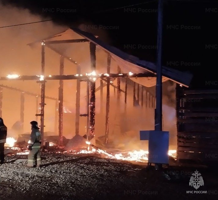 Пожар в нежилом здании в городском округе Серпухов